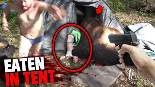 These 3 Campers Were EATEN ALIVE By Bear Inside Their Tent!