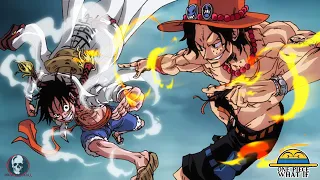One Piece What If : Vice Admiral Luffy vs Portgas.D.Ace brother hood sparing fight (pixel animation)