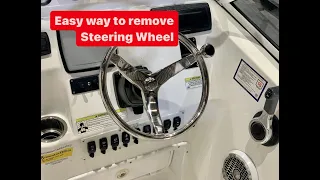 Easy Way To Remove Steering Wheel On Your Boat