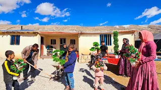 Village life 🏞🏡  the efforts of Perren family members to make the yard more beautiful #villagelife