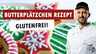 Mein Rezept für glutenfreie BUTTERPLÄTZCHEN/ MÜRBETEIG/ AUSSTECHERLE- laktosefrei, weizenfrei