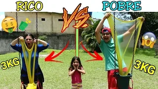 RICO VS POBRE FAZENDO AMOEBA / SLIME #8 - Anny e Eu