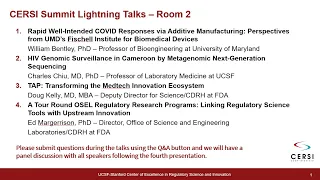 2022 CERSI Summit - Research Talks Room 2: Medical Devices