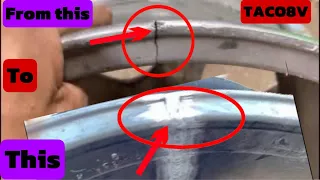 How to repair a cracked wheel