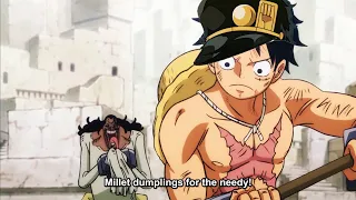 Luffy does ora ora ora | JoJo reference in one piece wano arc ep 921 eng sub