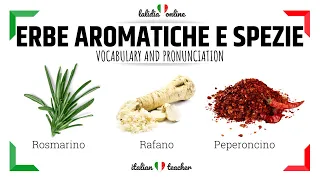 Erbe aromatiche e spezie - Italian for Beginners