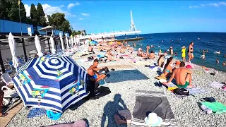 ▶️ Улицы Ялты Толпы людей на пляжах. Море чистое. Погода в Ялте 2023.Крым сегодня