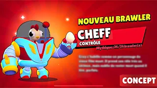 NOUVEAU BRAWLER MYTHIQUE CHEFF 🫡 🔥 Futur feat. Brawl Stars x Mc Donald's  (infos & concept)