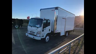 Isuzu 20 foot Construction Van Box Slide Side Door, Tuckaway Liftgate - Walk Around by Michael Olden