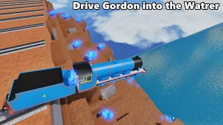 THOMAS AND FRIENDS Crashes Surprises Drive Gordon Off a Cliff into the Water Accidents Happen