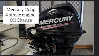 Mercury 15 hp 4 stroke engine oil change