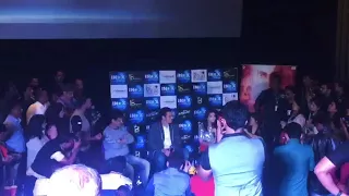 Sunny Leone, Arbaaz Khan during press conference with EMCEE Raj for the movie Tera Intezaar Pune