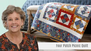 How To Make A Four Patch Picnic Quilt - Free Quilting Tutorial