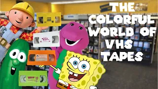 The Colorful World of VHS Tapes (Nickelodeon, VeggieTales, & More)