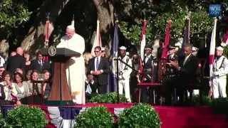 Pope and Obama talk America, Cuba and climate change at the White House