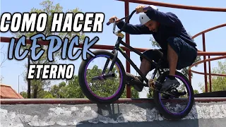 Como hacer ICEPICK BMX en rampa *PASO A PASO*