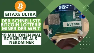 Bitaxe Ultra - the fastest #bitcoin lottery miner in the world, 10 mio. times faster than NerdMiner