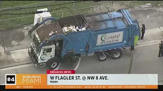 Cyclist struck, killed by garbage truck