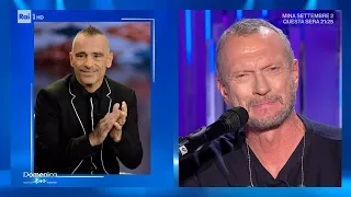 Antonacci e Ramazzotti: "Siamo amici, litighiamo solo per il pallone" - Domenica In  09/10/2022