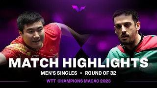 Liang Jingkun vs Marcos Freitas | MS R32 | WTT Champions Macao 2023