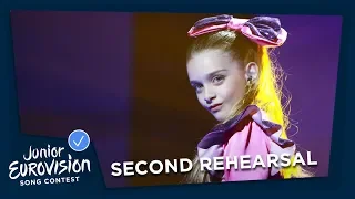 Efi Gjika - Barbie - Second Rehearsal - Albania 🇦🇱 - Junior Eurovision 2018