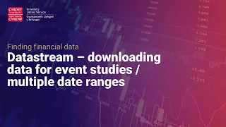 Datastream  downloading data for event studies/ multiple date ranges