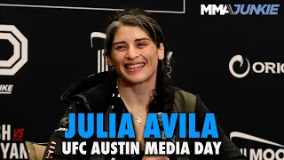 Julia Avila Details Journey Back from 225 Pounds During Pregnancy for Miesha Tate Fight | UFC Austin