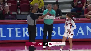 Coach EJECTED With ONE SECOND Left In Blowout After Double Technical Fouls On Him & Opposing Player!