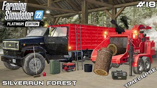 Making WOODCHIPS with A2100 WOODCHIPPER | Silverrun Forest | FS22 Platinum Edition | Episode 18