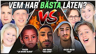VEM HAR BÄSTA LÅTEN? (Ant Wan, Yasin, Ricky Rich) | Swedish Rap Reaction | #22