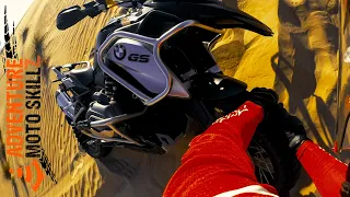 Motorcycle Stuck In Sand?  Here's Our ADV Bike Recovery In Sand - Part 1 Solo Rider