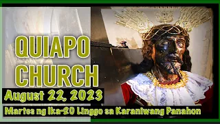 Quiapo Church Live Mass Today August 22, 2023