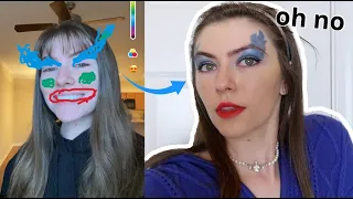 My Family Draws My Makeup Looks