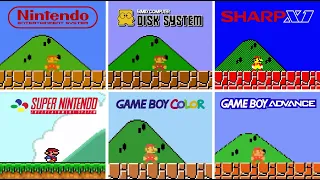 Super Mario Bros. [1985] NES vs FDS vs Sharp X1 vs Arcade vs SNES vs GBC vs GBA (Version Comparison)