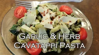 GARLIC and HERB CAVATAPPI PASTA | HOW TO | BASIL PASTA | Chef Lorious