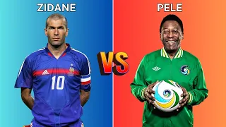 Zinedine Zidane vs Pele 🔥 Football Comparison