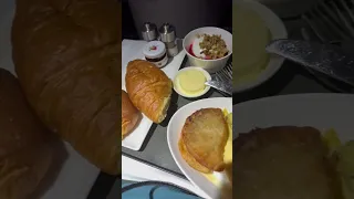 Qatar Airline Business Class Breakfast