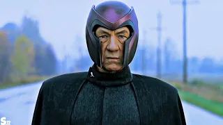 Magneto Destroys Police Cars - Highway Scene. | X-Men : The Last Stand (2006)