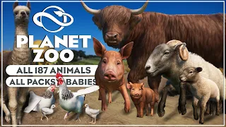 ▶ ALL 187 Planet Zoo Animals & Babies | Base Game & All Packs