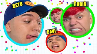 CHAMEI A FAMÍLIA ARQUEIRA PRA PASSAR RAIVA COMIGO NO AGAR.IO 😡 (Roblox)