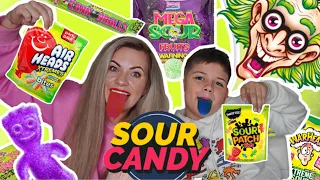 🔴🌕🟢SOUR CANDY CHALLENGE! 🔵🟠🟣