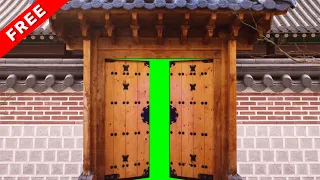 TOP 3 HANOK green screen Door Transition
