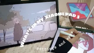 What's in my Xiaomi Pad 5 🍃| Settings and Applications (note taking📚 + dgarts✏️)