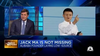 Alibaba founder Jack Ma is laying low for the time being, but he’s not missing: Sources