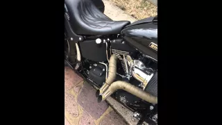 Harley Night Train with LAF 2" exhaust pipes