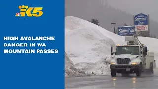 High avalanche danger remains as heavy rain and snow hit passes