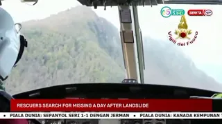 Rescuers search for survivors following deadly landslide in Italy. | 28 November 2022 | Berita RTM