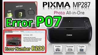 Reset Canon MP287 Printer | Error P07 - Error 5B00 | Free Downloads Resetter link