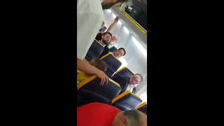 A man from UK hurled racist epithets at an elderly black woman on a Ryanair flight