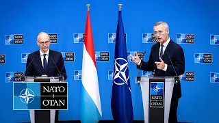 NATO Secretary General with the Prime Minister of Luxembourg 🇱🇺 Luc Frieden, 07 DEC 2023